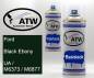 Preview: Ford, Black Ebony, UA / M6373 / M6877: 400ml Sprühdose + 400ml Klarlack - Set, von ATW Autoteile West.